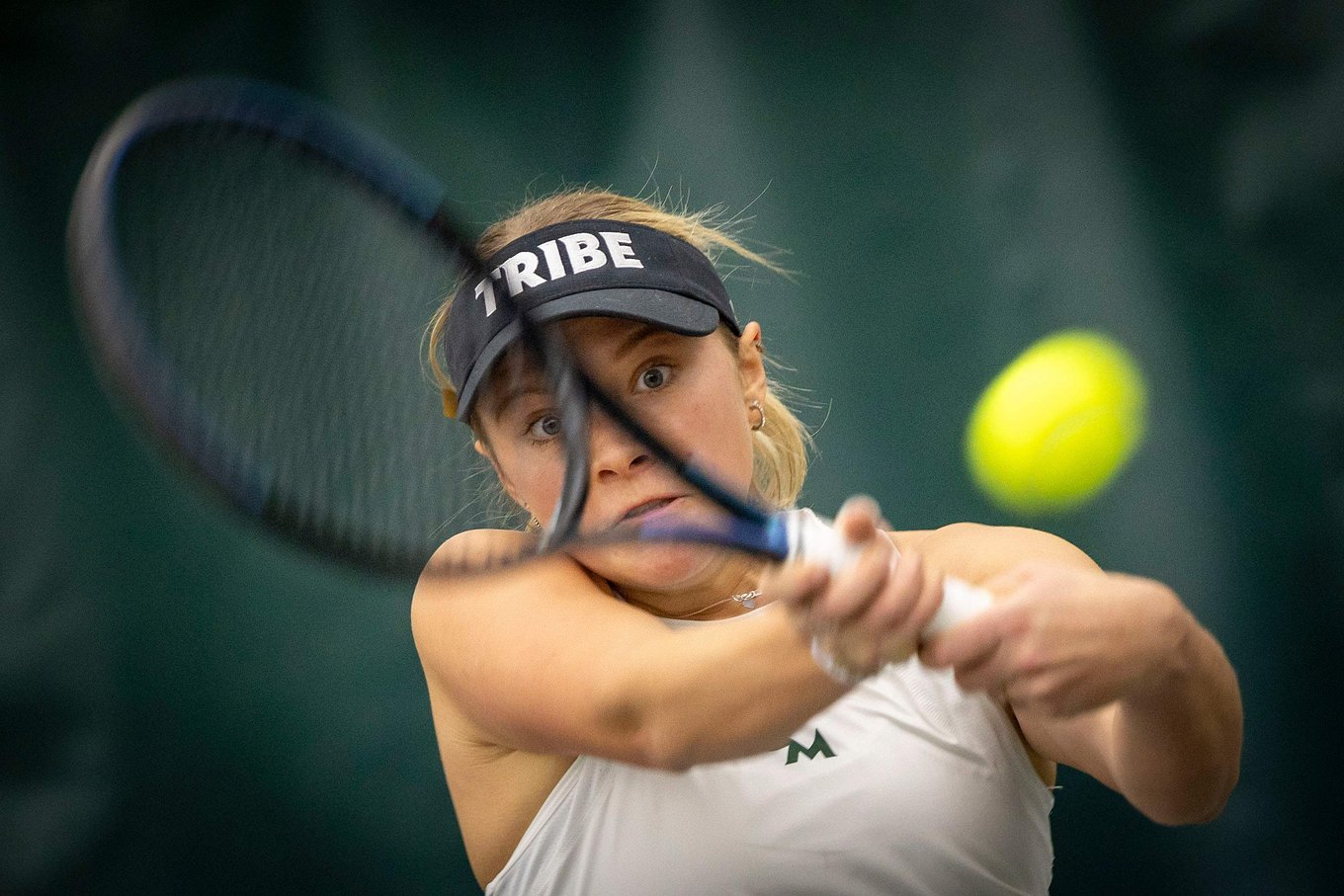 Women's tennis action