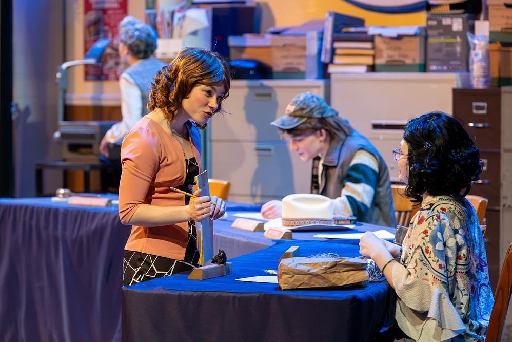 Actors in Scene from &ldquo;The Minutes&rdquo;