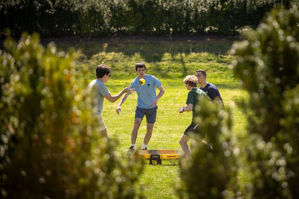 An afternoon game in the Sunken Garden.